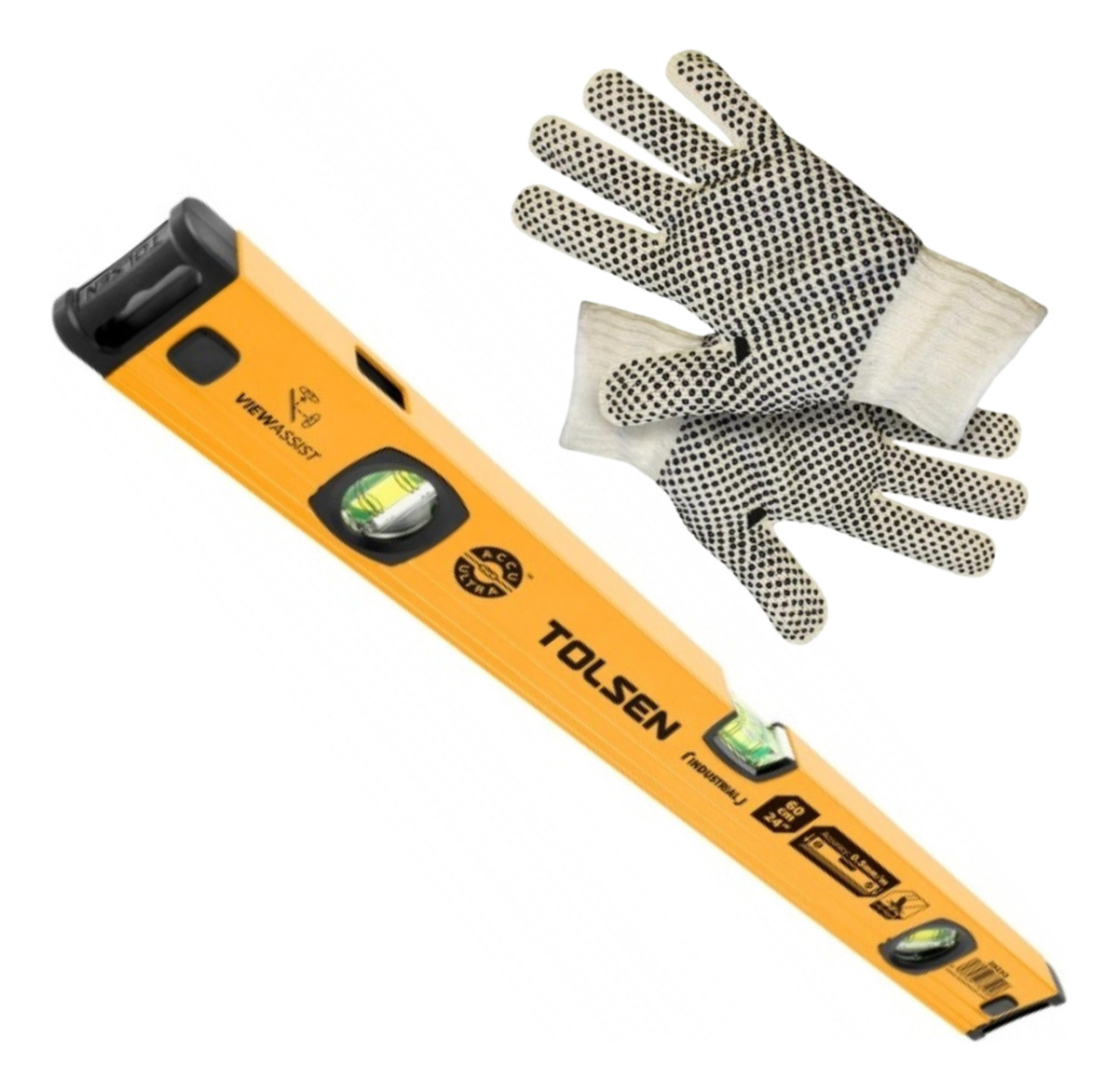 Nivel Aluminio Tolsen Industrial 40 100cm Tres Viales -sc -