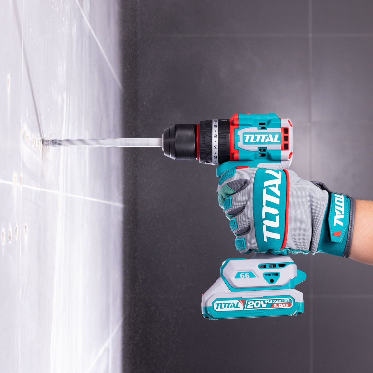 Taladro Percutor Y Atornillador Inalámbrico Total 20v - Imagen 5