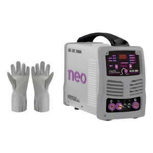 Soldadora Inverter 200a Aluminio Neo + Guantes De Cuero