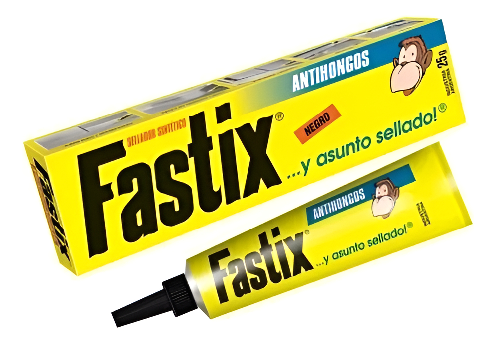 Fastix Sellador Sintetico De Silicona Antihongos 9gr Negro