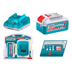 Set Bateria 20v 4ah Y Cargador Total 20v Tfbcpk1012