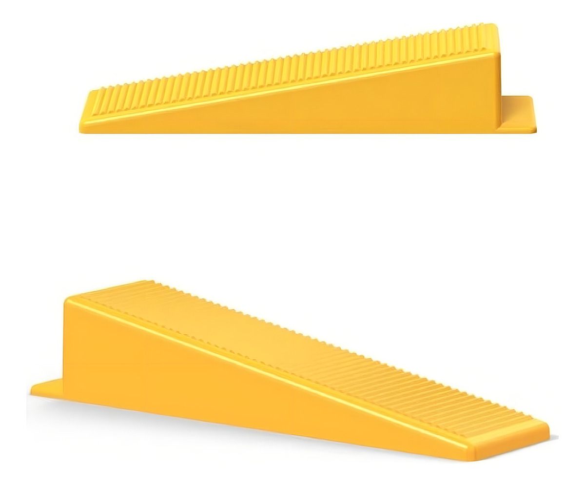 Cuña Nivelador Ceramica Porcelanato Plastico Bolsa X 100 Uni Color Amarillo