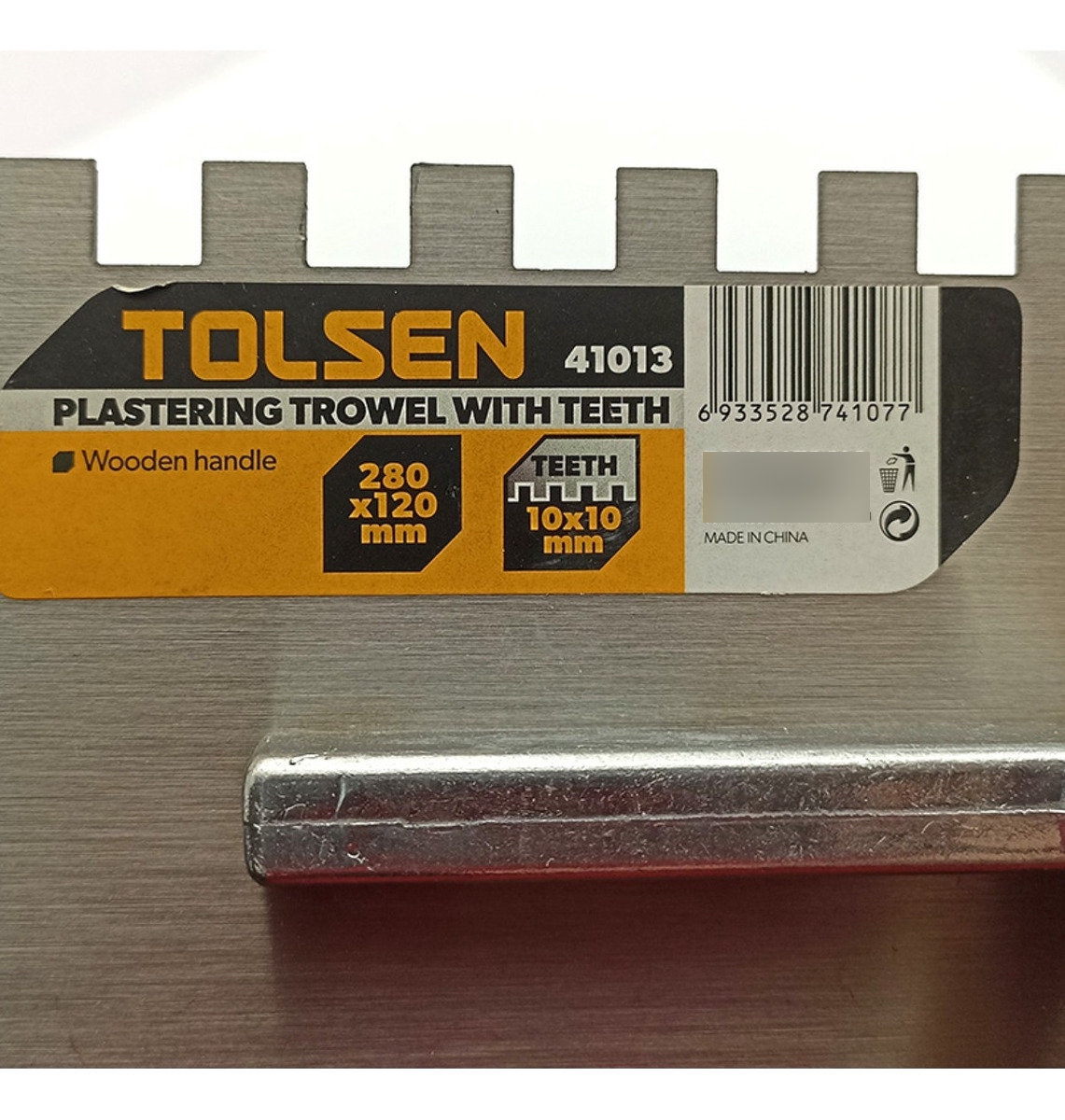 Llana Metalica Dentada Tolsen Mango De Madera 280x120mm -sc- - Imagen 5