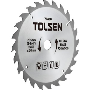 Disco Sierra Circular Para Madera 7 1/4 Pulgadas 40 Dientes