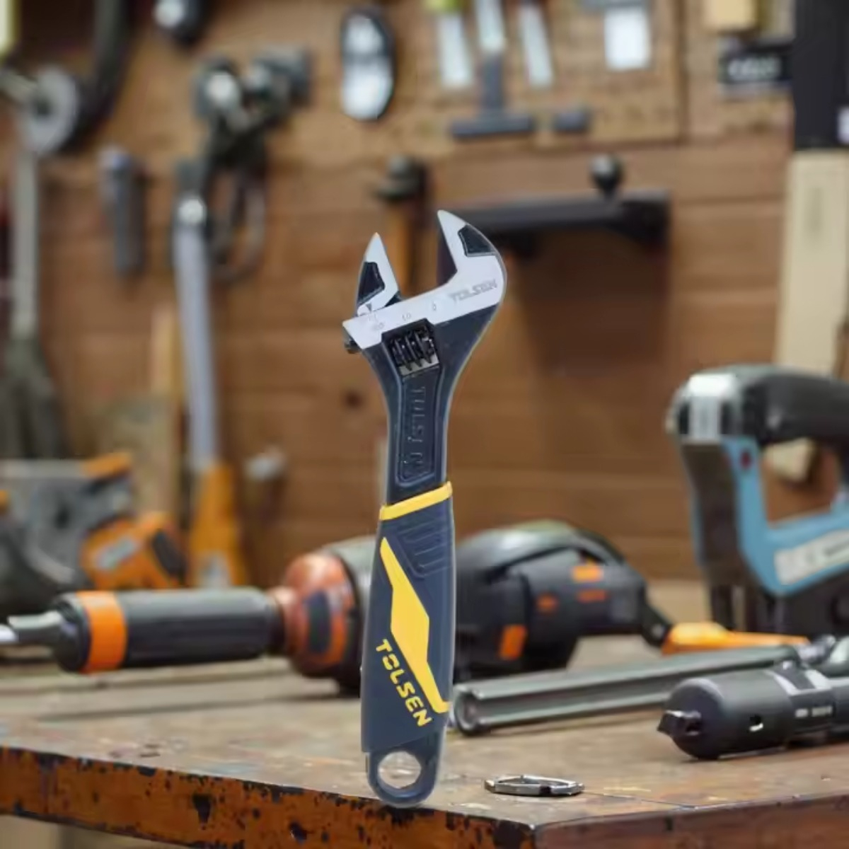 Llave Ajustable Tolsen Industrial 6 Pulgadas Acero Forjado - Imagen 4