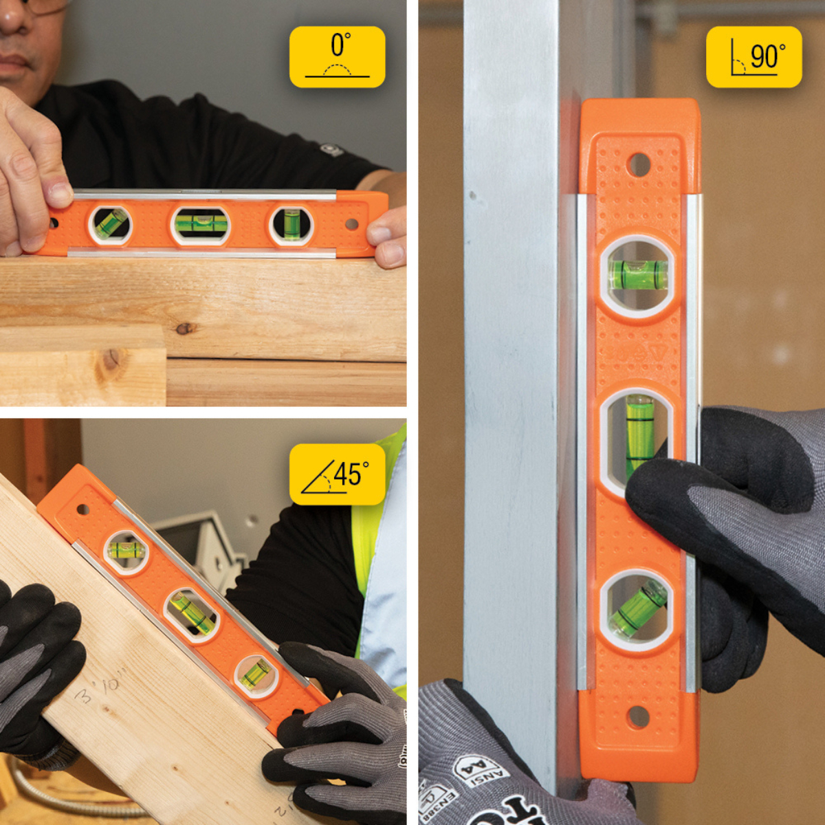 Nivel Aluminio Tolsen Industrial 40 100cm Tres Viales -sc - - Imagen 2