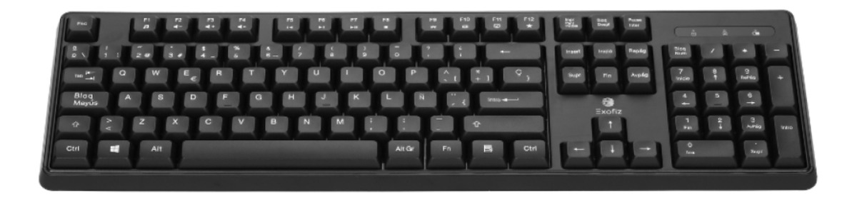 Combo Inalámbrico Exofiz Teclado Y Mouse 2.4ghz Negro - Imagen 8