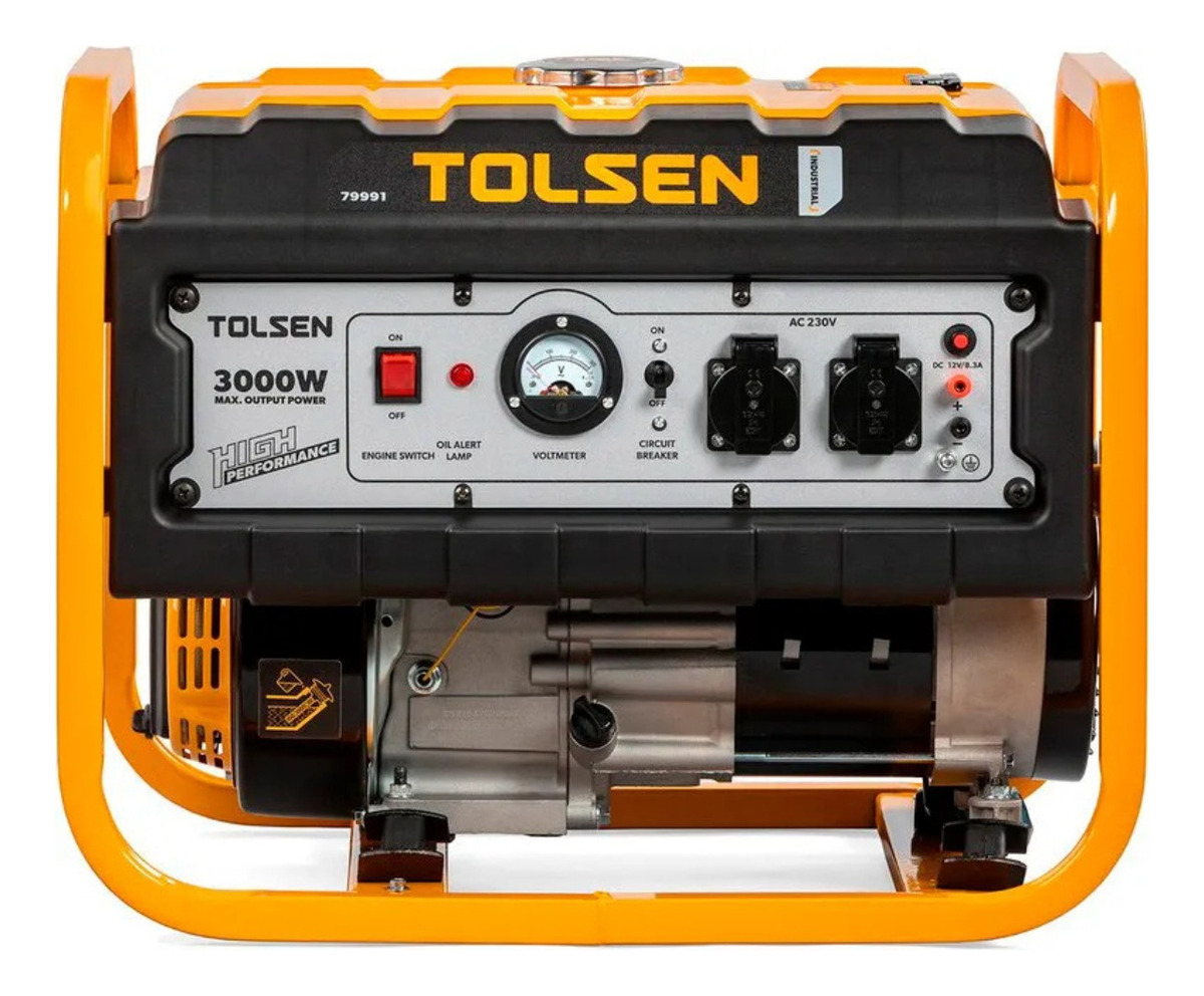 Generador Tolsen Monofásico Gasolina 3000w 2 8kw 212cc - Rr - Imagen 4