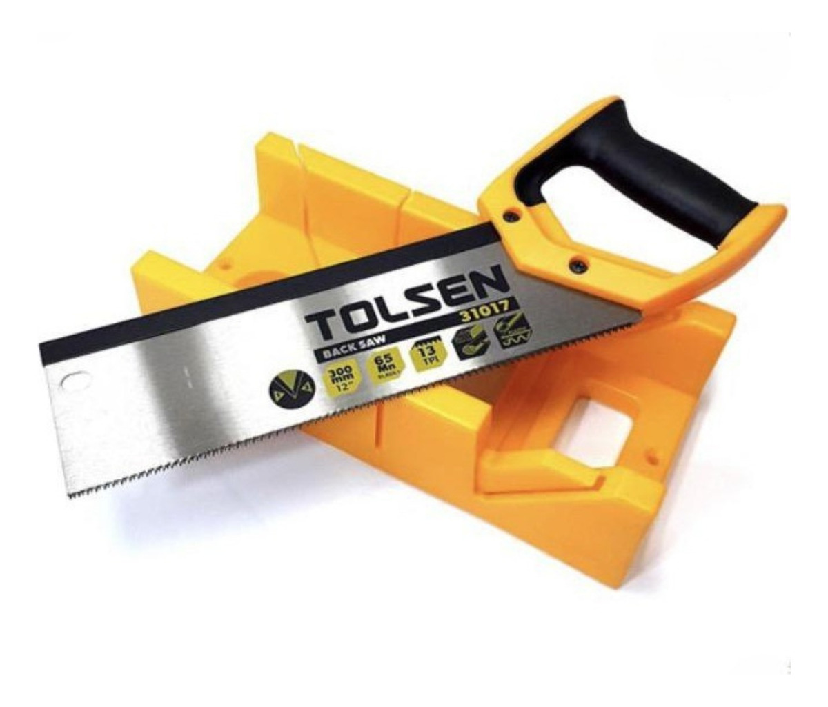 Ingletadora Manual + Serrucho Abs 300mm Tolsen De Manganeso - Imagen 5