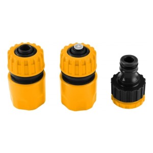Conector De Manguera Con Acople Rapido 3 Piezas 19mm -ss-