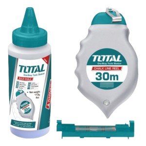 Tiralíneas Chocla 30m Botella De Tiza Azul Nivel De Burbuja