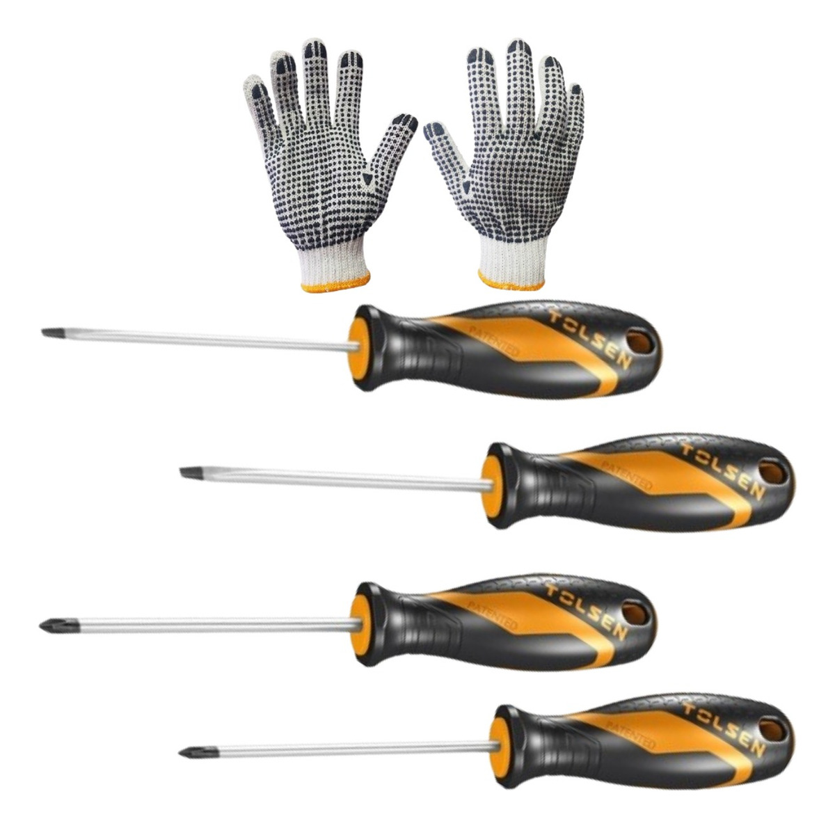Set Destornilladores Tolsen Pa-ph 100mm 4 Piezas Supercenter