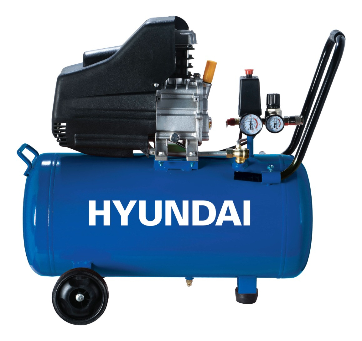 Compresor De Aire Hyundai 2hp 24l Kit 5 Pcs Roraima - Imagen 2
