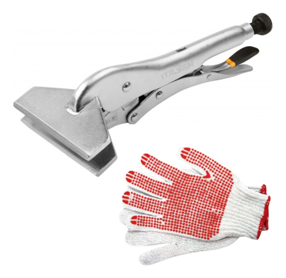 Abrazadera Boca Plana Tolsen 250mm 10 Pulgadas Niquelado -sc