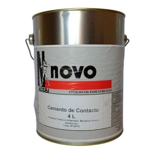 Pegamento De Contacto 4 Litros Secado Rapido Adhesivo Novo