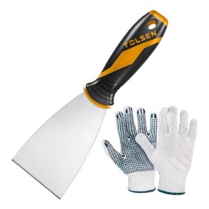 Espatula Profesional Tolsen 30mm Acero Al Carbono Ergonómico