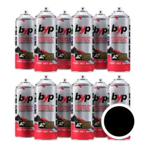 Kit Pintura Aerosol Byp Set 12 Unid. Interior-exterior