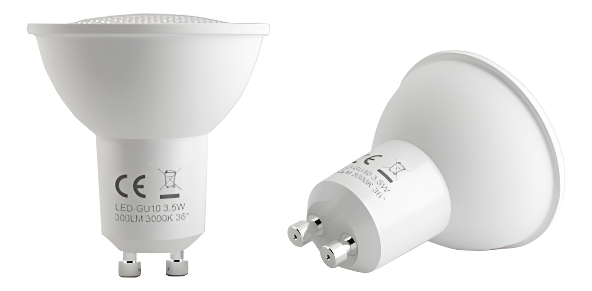 Lámpara Led Dicroica Gu-10 6w 400lm Luz Fría -supercenter-