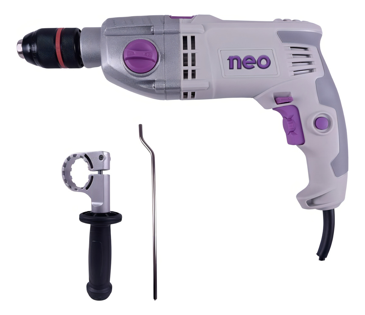 Taladro Percutor 1100 W 13 Mm Neo Tp1013/3/220 2v Color Gris Frecuencia 50hz