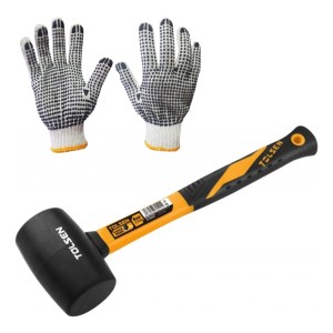 Martillo Maceta 16oz Tolsen De Goma Mango De Fibra De Vidrio