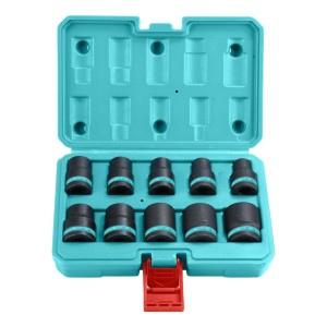 Juego 10 Dados De Impacto Total Encastre 1/2'' Con Maletín