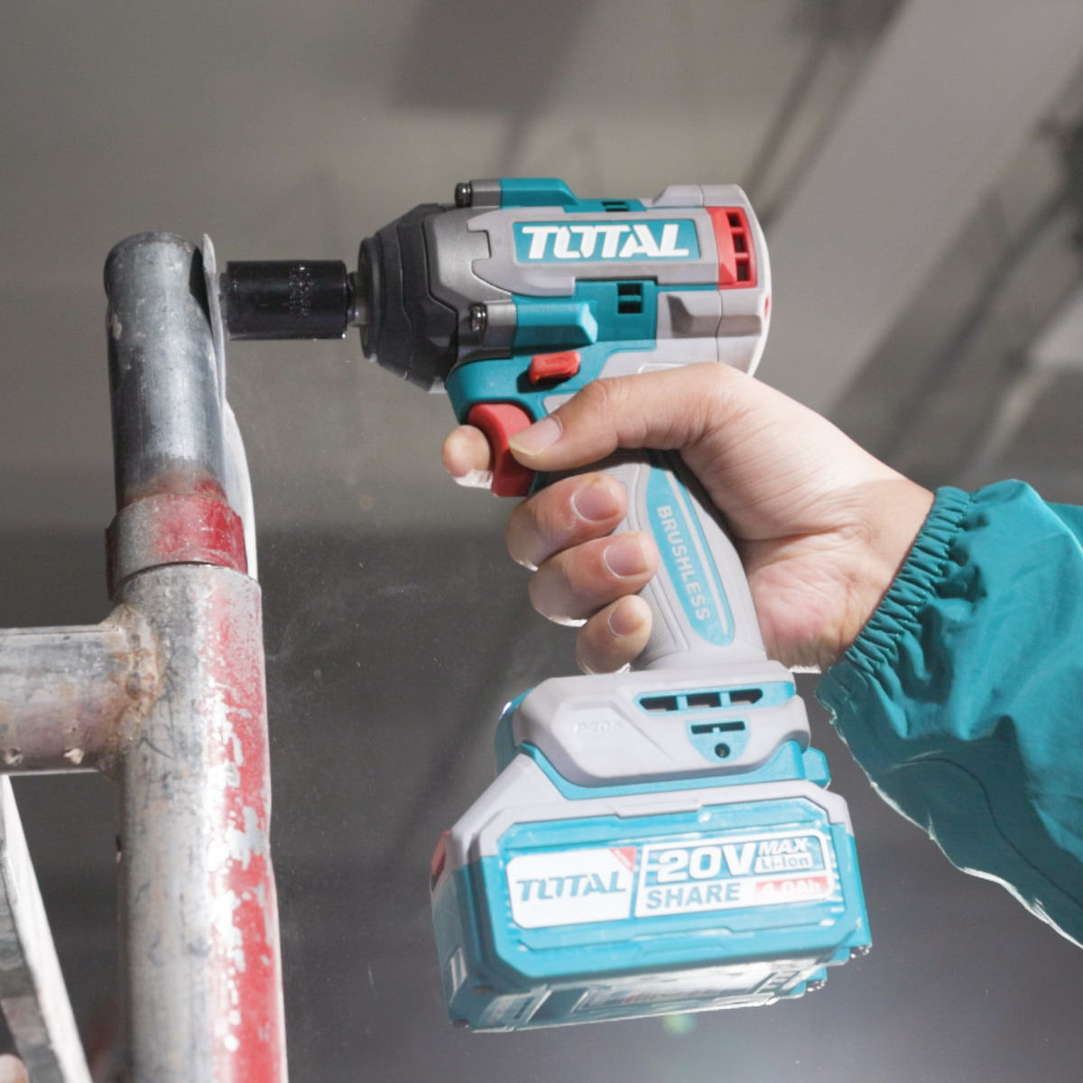 Llave De Impacto Inalámbrica 500nm Total 20v Industrial - - Imagen 4