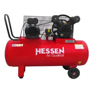 Compresor 100l Hessen 2hp Cabezal Doble Piston V Monofásico