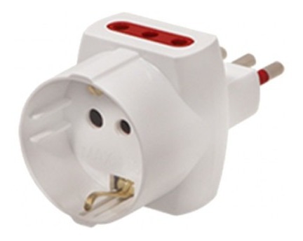 Ficha Derivacion Multiple 3 En Linea + Schuko Conatel Pack 3 - Imagen 2