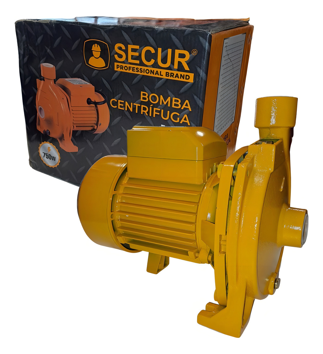 Bomba Agua 600w Centrifuga 3/4hp Altura 23mts Succion 8mts Color Amarillo Fase Eléctrica Monofásica Frecuencia 5060 - Imagen 3