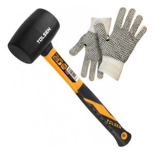 Martillo Maceta Tolsen 24oz De Goma Mango Fibra Vidrio -sc-