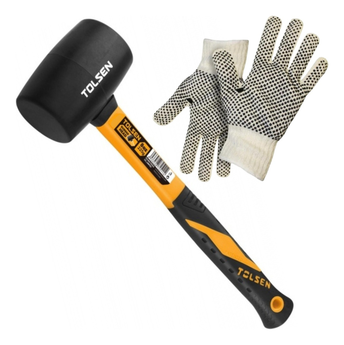 Martillo Maceta Tolsen 24oz De Goma Mango Fibra Vidrio -sc-