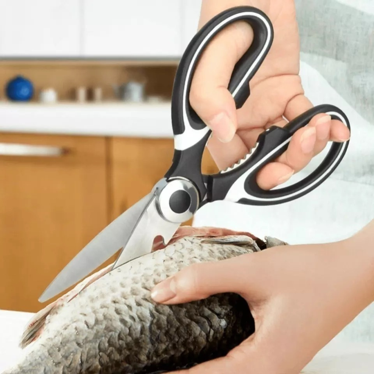 Tijera De Cocina Tolsen 8 Pulgadas Hoja De Acero Inoxidable - Imagen 2