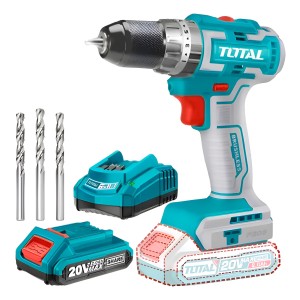 Taladro Percutor Inalámbrico 13mm 20v Doble Batería 2.0ah