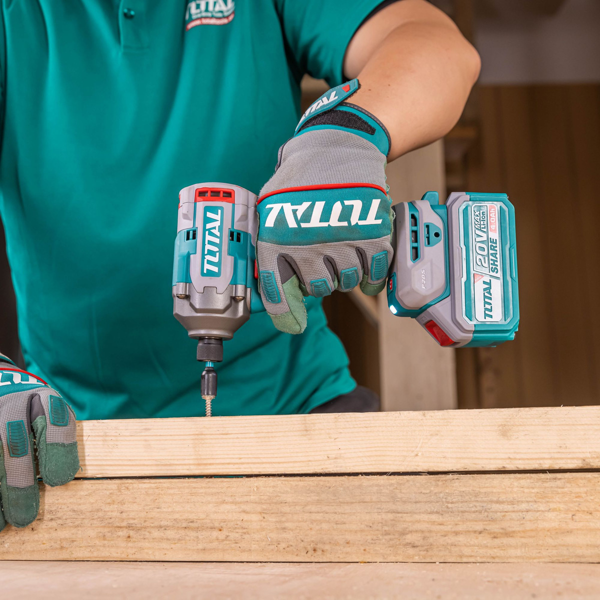 Atornillador De Impacto Inalámbrico Total Industrial, Brushless Sin Carbones, Encastre Hexagonal 1/4'' 285nm - Con 2 Baterías 2.0ah Litio-ion, Cargador, Dados, Puntas Y Maletín - Tirli2028 Turquesa - Imagen 5