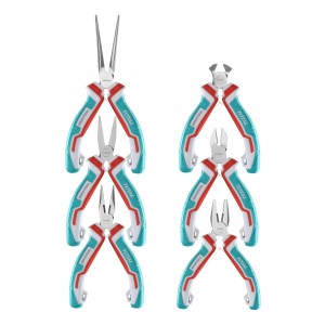 Set 6 Mini Alicates Total, Pinzas 4.5'' 11.5cm -sc-