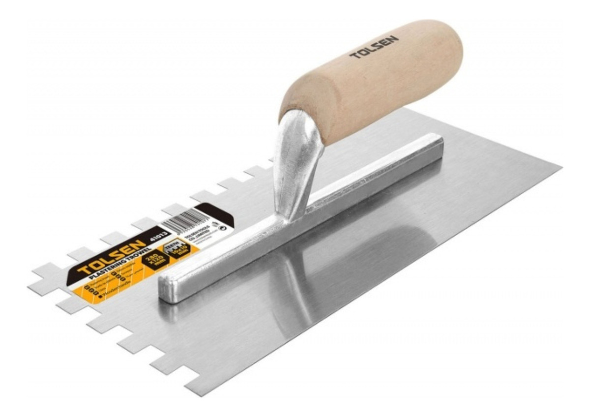 Llana Metalica Dentada Tolsen Mango De Madera 280x120mm -sc- - Imagen 3