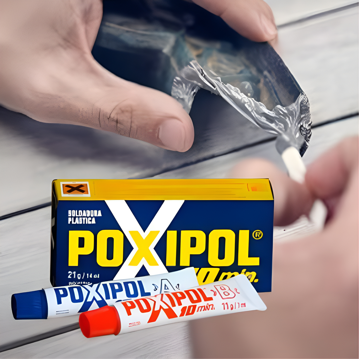 Soldadura Plastica Poxipol Transparente 14 Ml - Supercenter- - Imagen 5