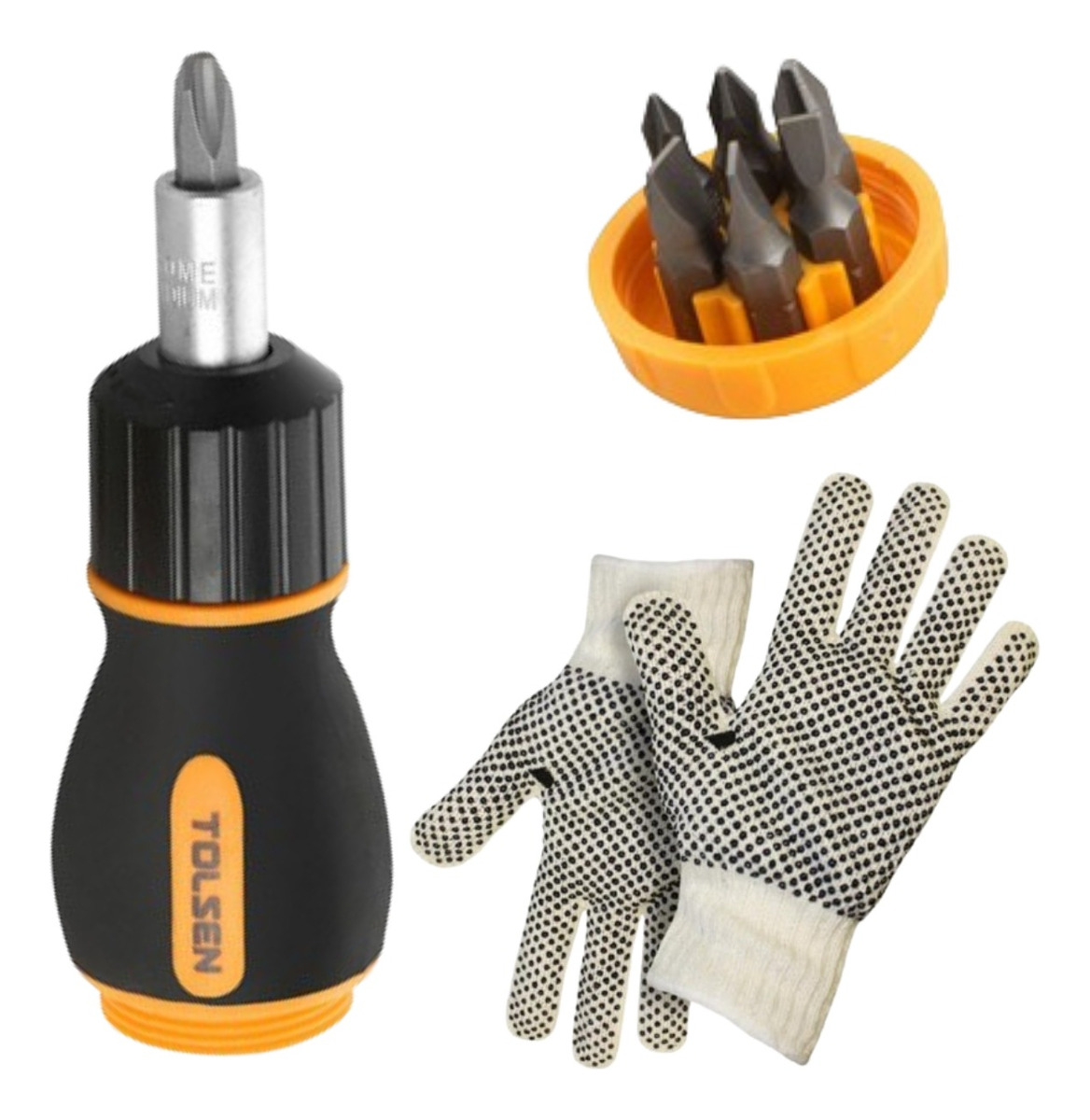 Destornillador De Fuerza Tolsen Con Criquet 7 En 1 - Sc -