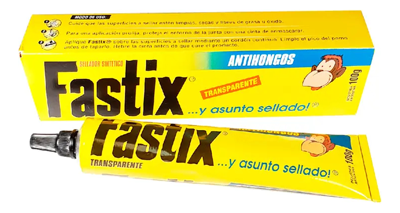Fastix Sellador Sintético Silicona Antihongos 25g Negro - Imagen 2