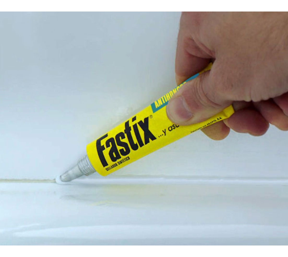 Fastix Sellador Sintetico De Silicona Antihongos 9gr Blanco - Imagen 11