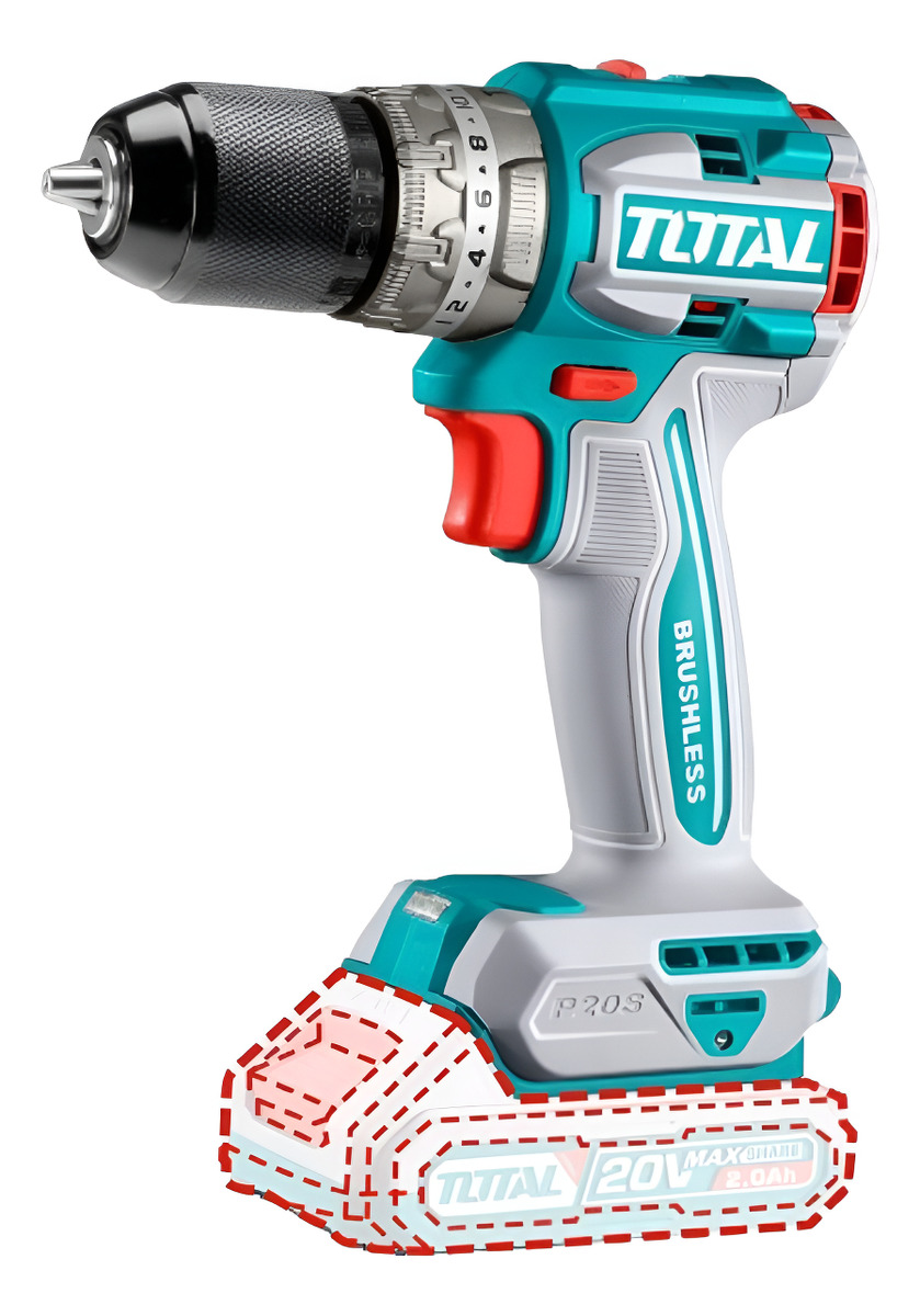Taladro Ator/ Percutor Total Industrial 20v Brusle 60 Nm -rr - Imagen 3