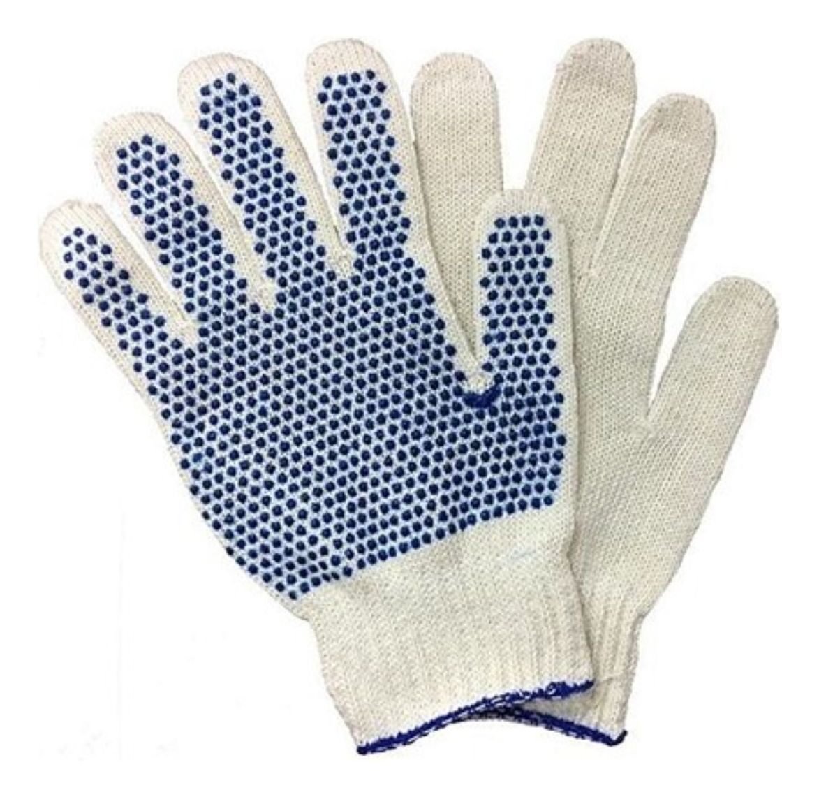 Guantes De Algodon Con Puntos De Pvc -supercenter- - Imagen 4