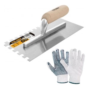 Llana Metalica Dentada Tolsen Mango De Madera 280x120mm -sc-