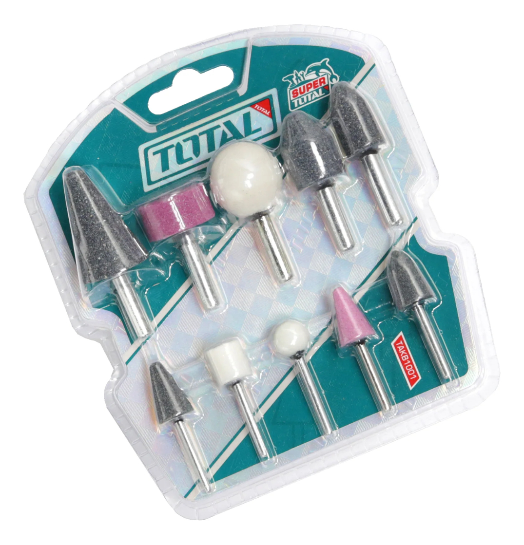 Juego 10 Piedras Total Para Amoladora Recta Y Mini Torno - Imagen 2