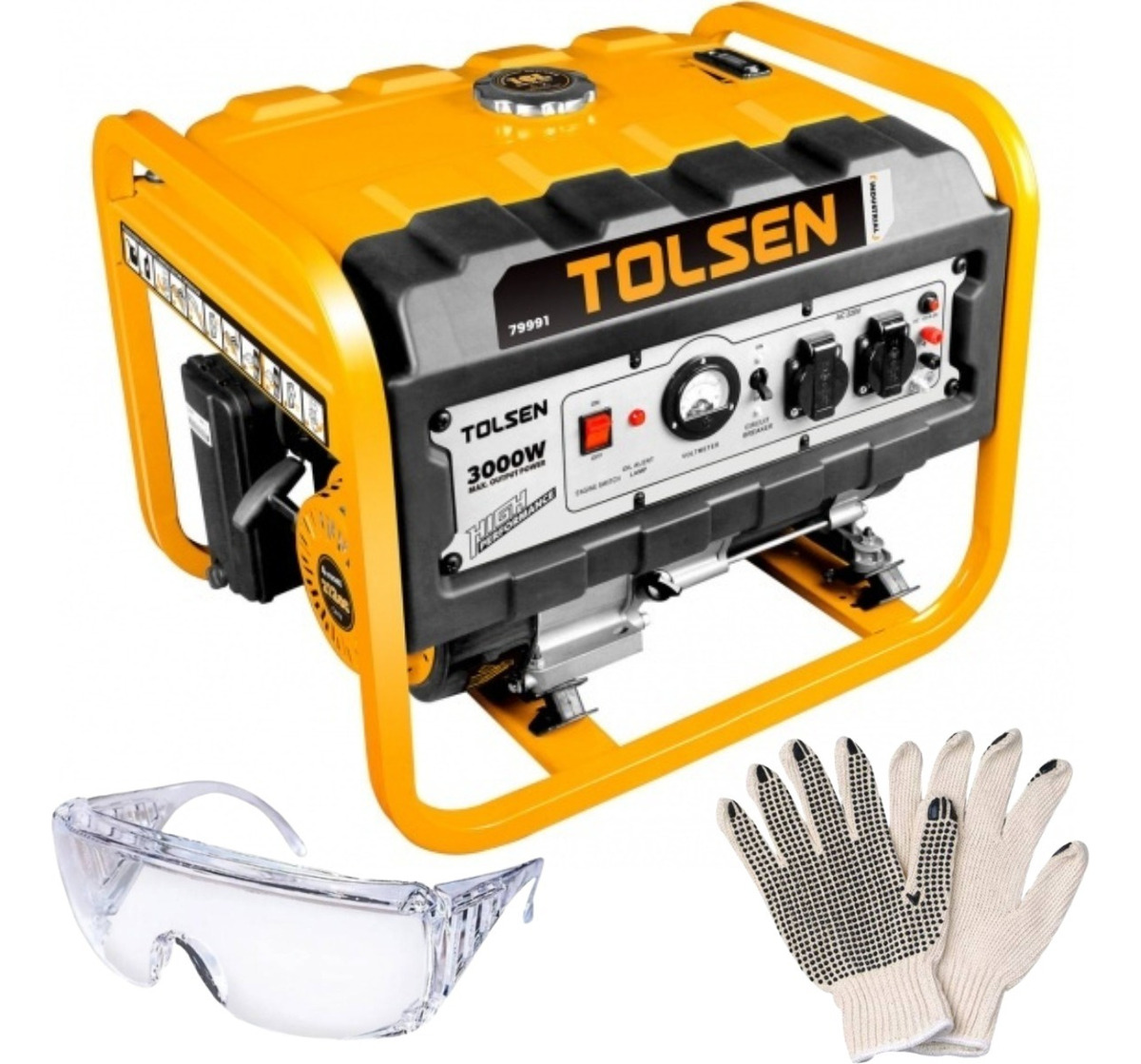 Generador Tolsen Monofásico Gasolina 3000w 2 8kw 212cc - Rr