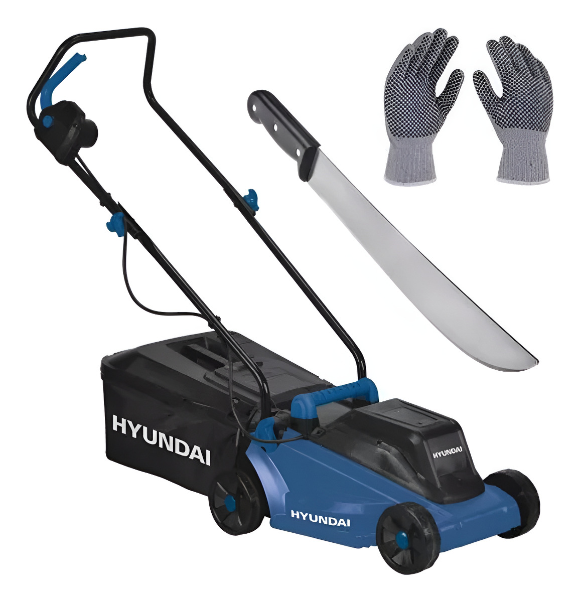 Cortadora De Césped Eléctrica Recolector 30l -1.200w Hyundai - Imagen 10