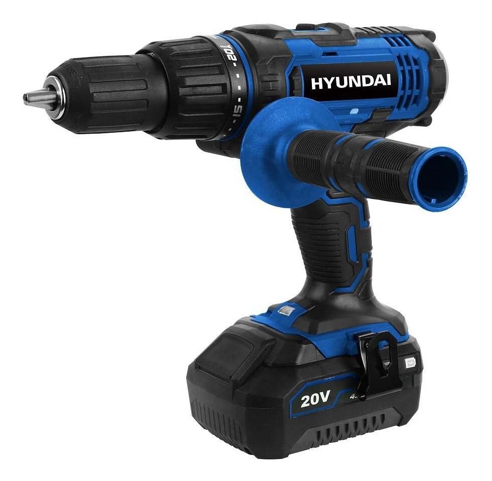 Taladro Atornillador Hyundai Percutor 45n 1 Bateria 20v -sc- - Imagen 3