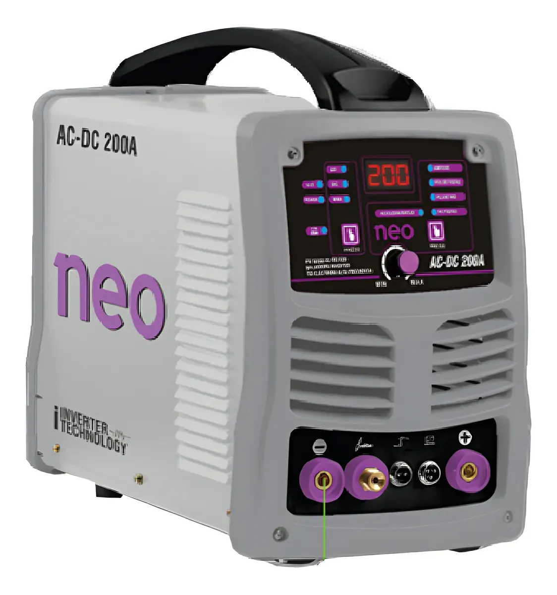 Soldadora Inverter 200a Aluminio Neo + Guantes De Cuero - Imagen 2