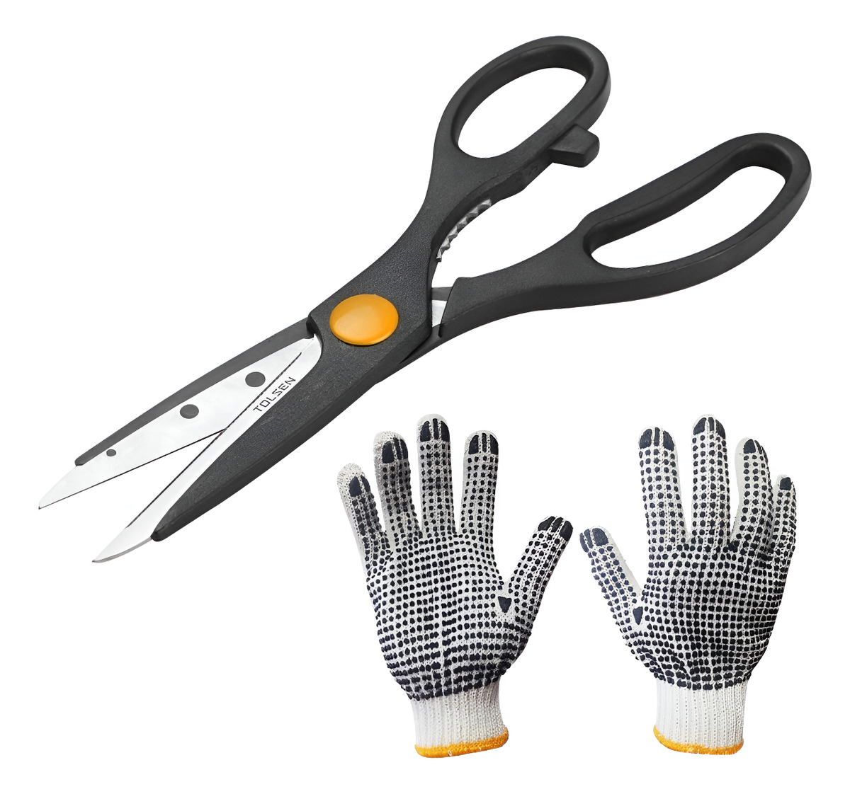 Tijera De Cocina Tolsen 8 Pulgadas Hoja De Acero Inoxidable