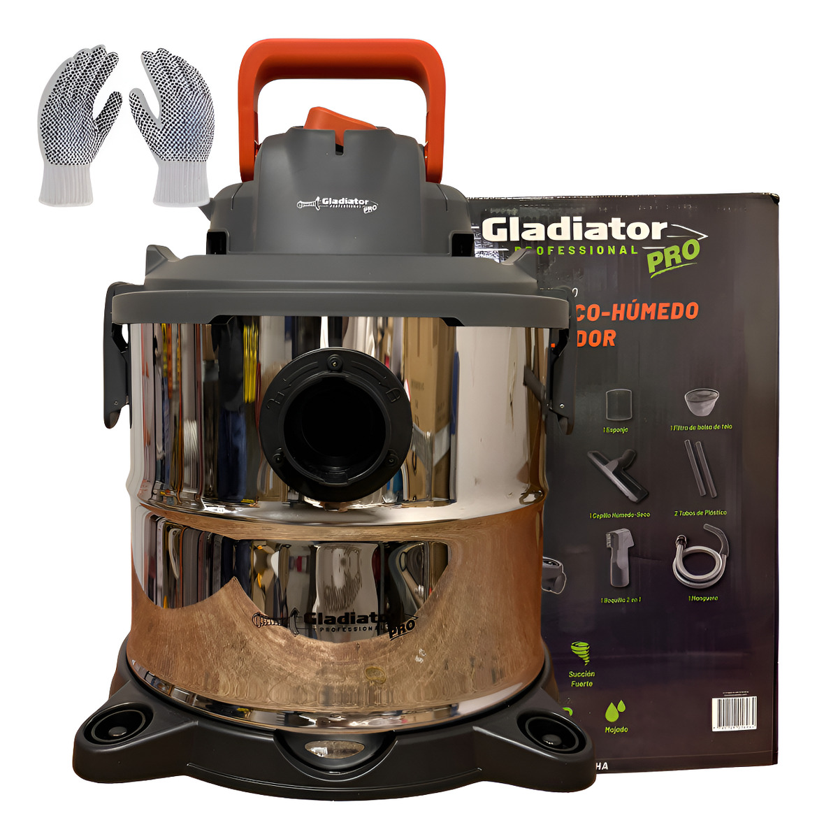 Aspiradora Seco Y Humedo 20 Litros Gladiator